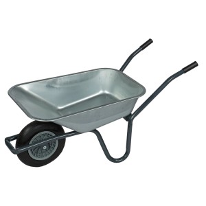 Pro-Bau-Tec Gartenschubkarre mit 85 l Mulde und Luftrad. Ideal für Garten und Bau.