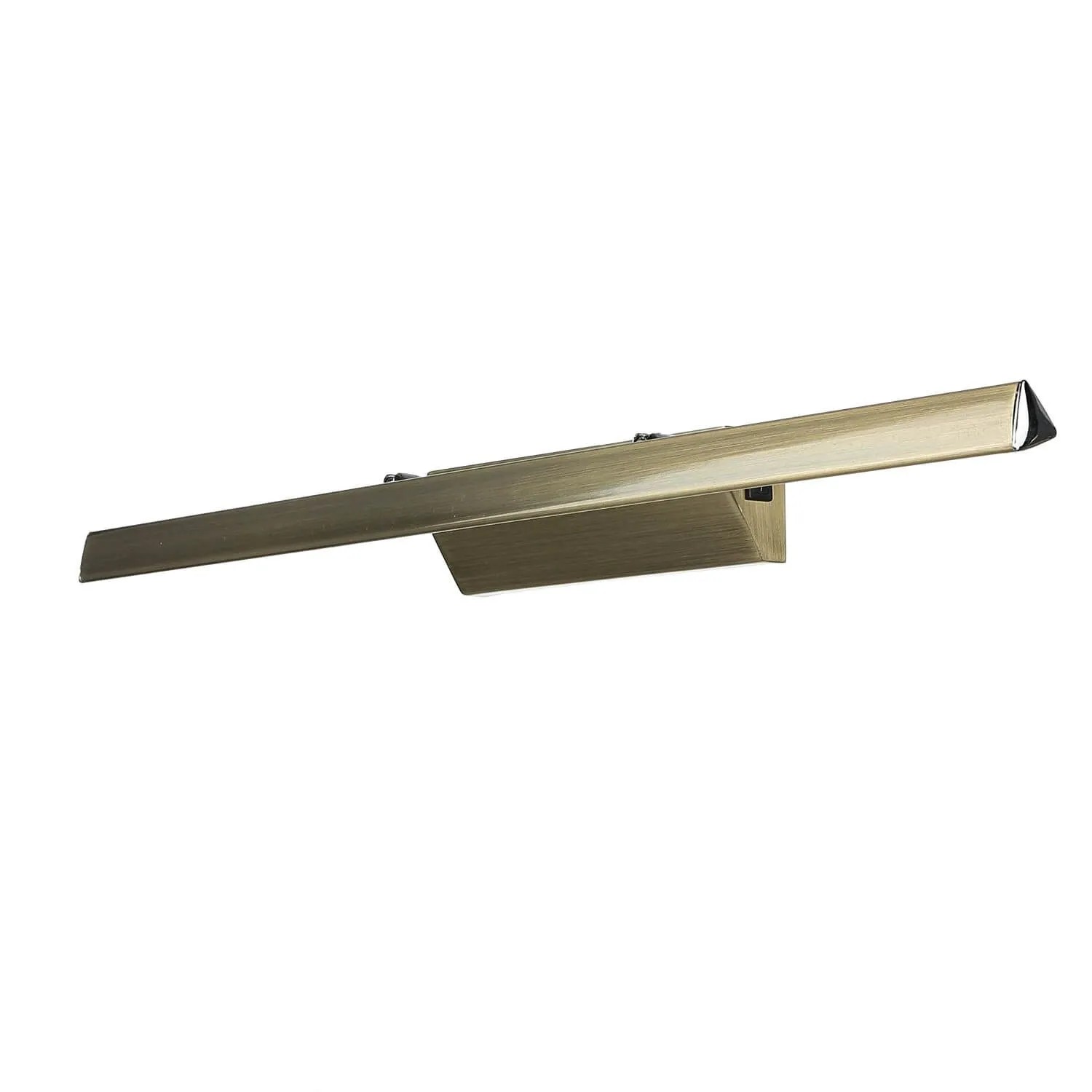 Licht-Erlebnisse LED Bilderleuchte Mit Schalter In Messing Antik 55,5 cm Breit 3900 K