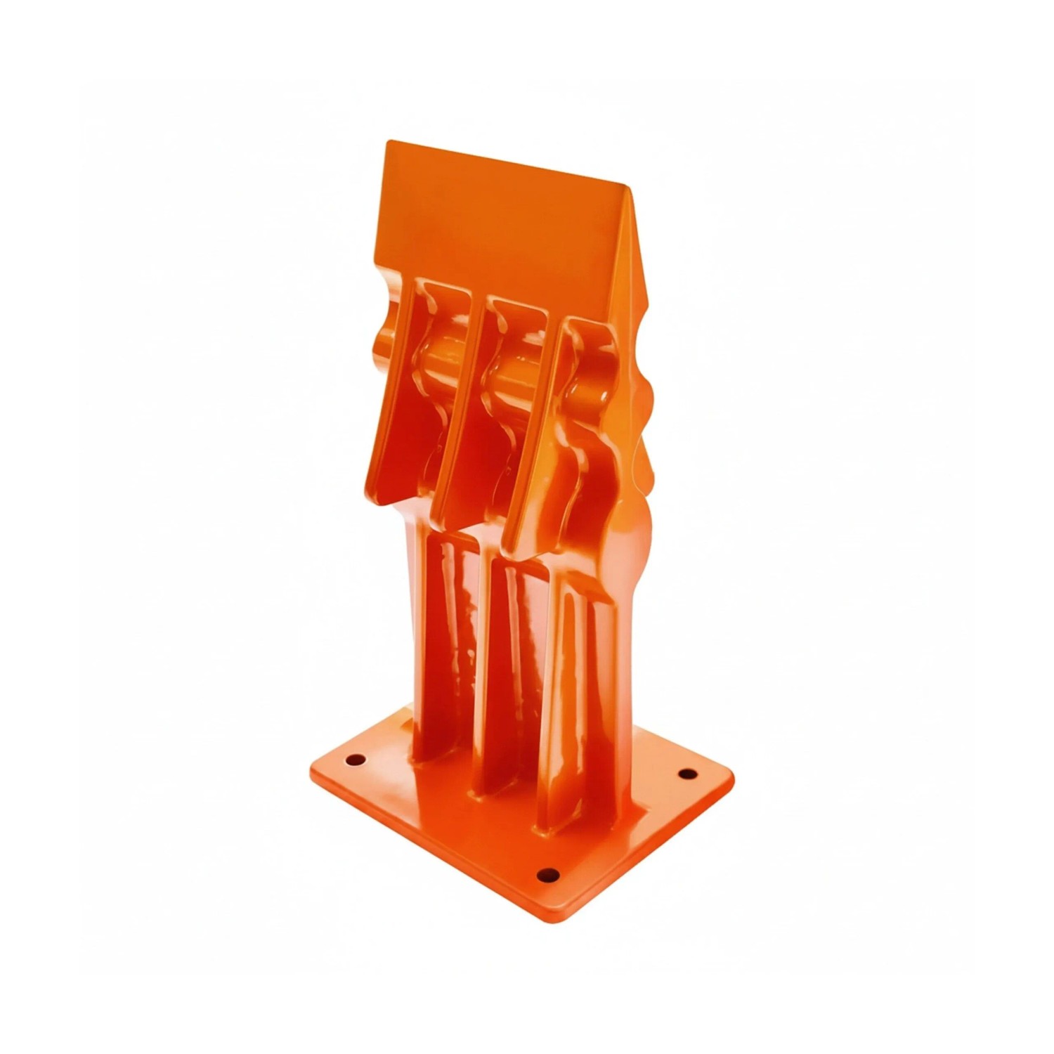 Relaxdays Holzspalter Stahl Orange Manuell 18 cm x 10 cm x 8 cm