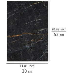 Allstar Herdabdeckplatten im Marmor-Design, 30x52cm, 2er-Set für Glaskeramikkochfelder.