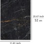 Allstar Herdabdeckplatten im Marmor-Design, 30x52cm, 2er-Set für Glaskeramikkochfelder.