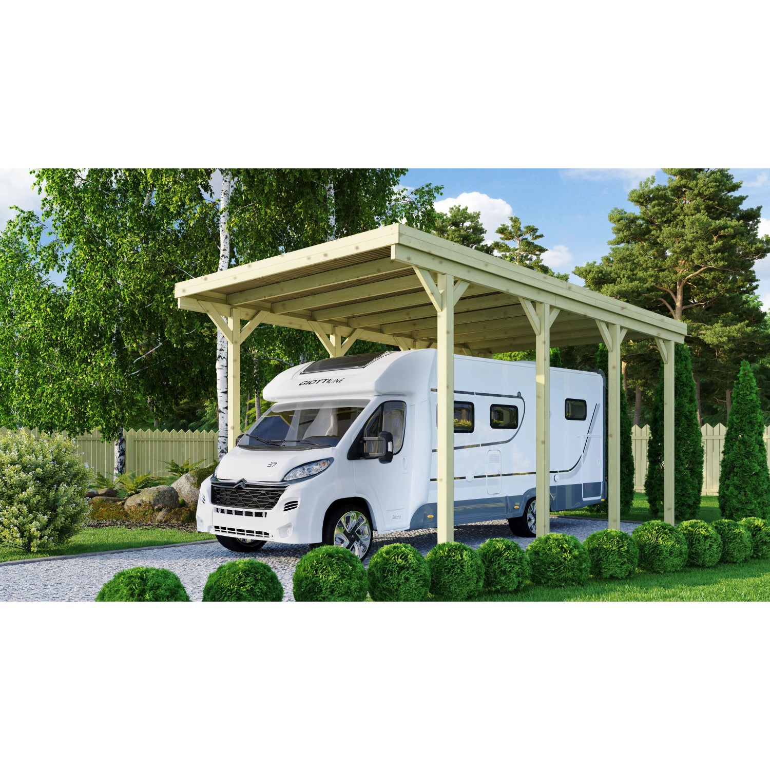 Karibu Caravan Carport 350 cm Durchfahrtshöhe günstig online kaufen