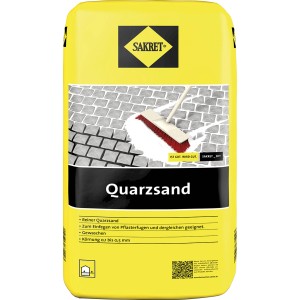 Gelber Sack Sakret Quarzsand (42 Stk.) zum Verfugen von Pflasterflächen.