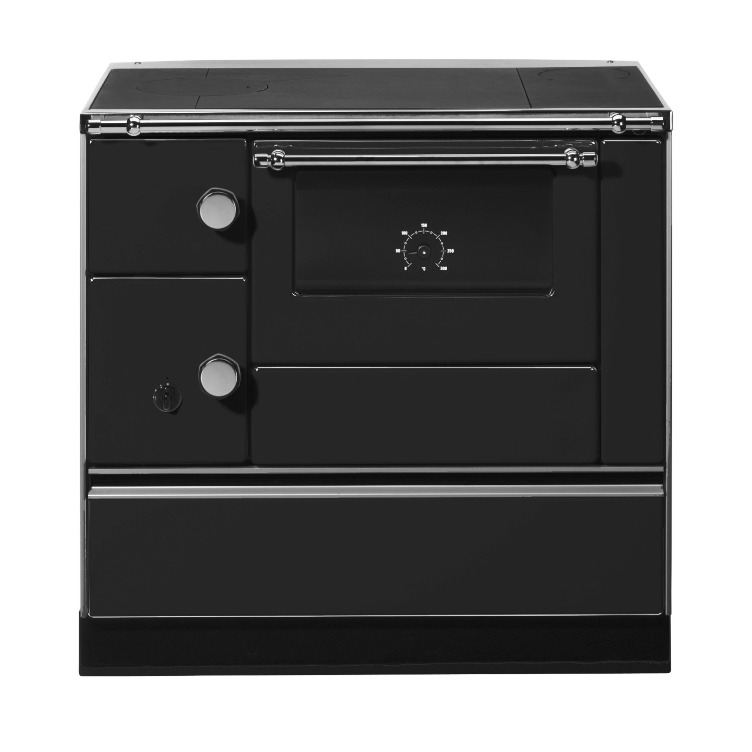 Westminster Küchenherd K76-90 Stahl Backfach Rechts Schwarz 7,3 kW günstig online kaufen