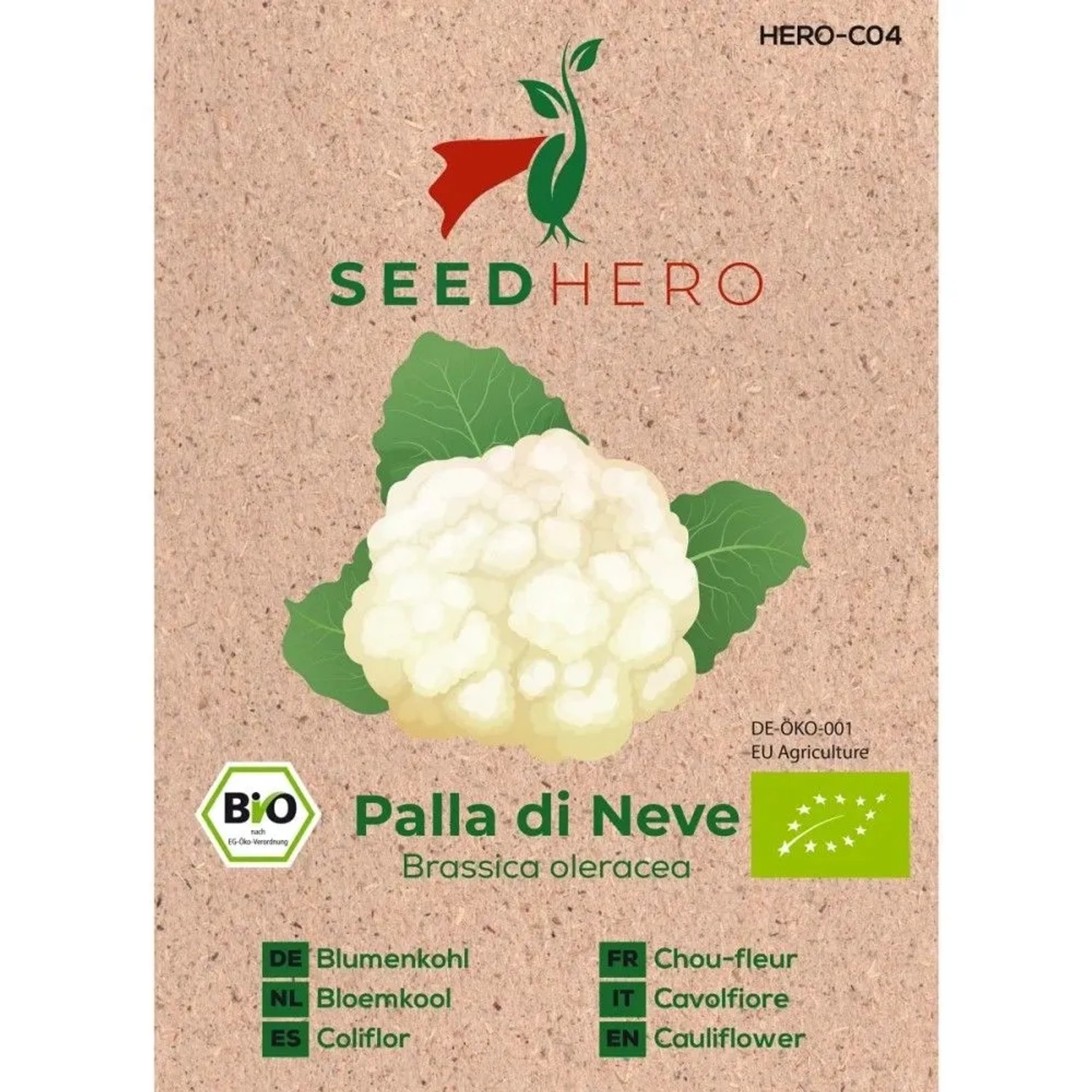 Seedhero BIO Blumenkohl Palla Di Neve Samen