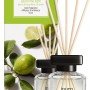 ipuro ESSENTIALS Lime Light Raumduft 50ml mit Duftstäbchen und Verpackung.