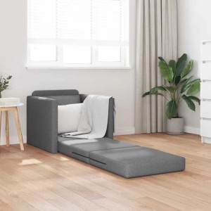 vidaXL Schlafsofa Dunkelgrau 74 x 77 x 81 cm Stoff 4106622
