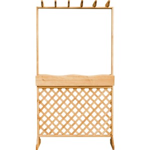 Promadino Spalierkasten Rustica aus Kiefernholz, 205x110x41cm, ideal als Pflanzkübel und Sichtschutz.