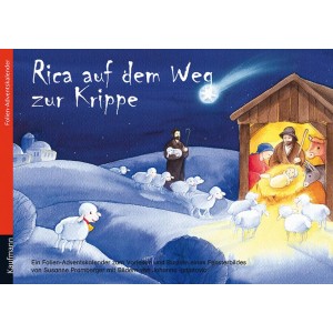 Rica auf dem Weg zur Krippe. Folien-Adventskalender