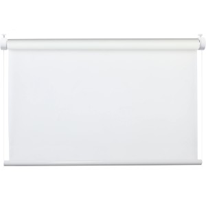 Verspanntes, weißes My Deco Rollo Flex 60x130 cm für Fenster, stufenlos verstellbar.