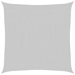 vidaXL Sonnensegel Hellgrau 4x4 m 100% Polyester Oxford 4000403