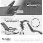 Tectake Sonnenliege Paulina Mit Textilene Ergonomisch  Atmungsaktiv  Widerstandsfähig und Faltbar  150 x 73 x 93 cm Grau_4