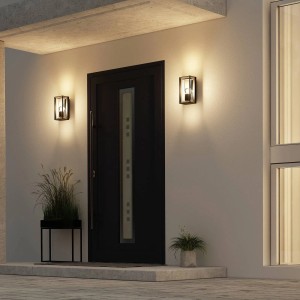 Moderne Arcchio Außenwandleuchte Ismera aus Alu, 1-flammig, für den Außenbereich.