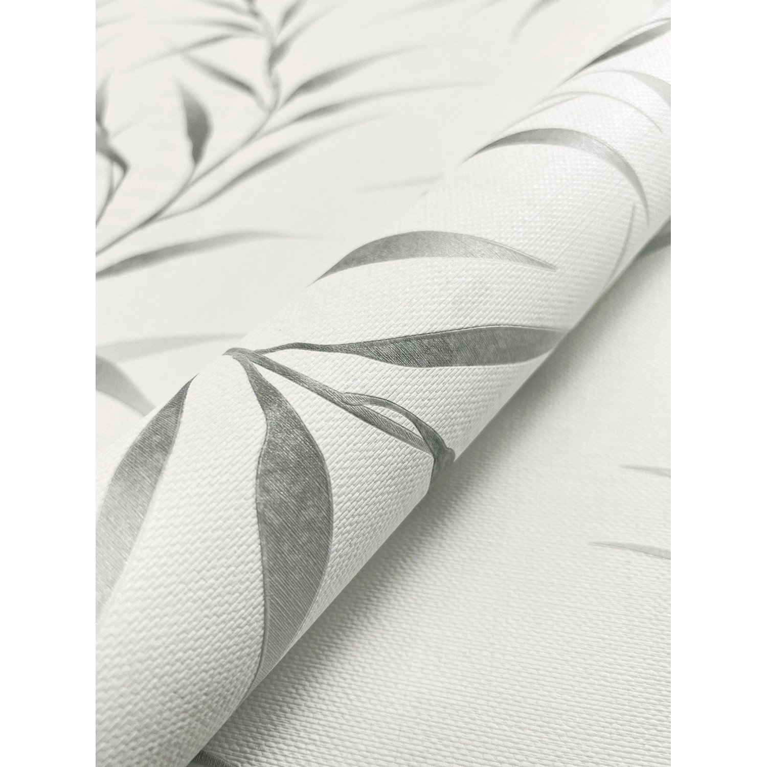 Newroom Vliestapete Aissa Hellgrau Blumen Floral Strukturiert FSC® günstig online kaufen