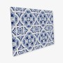 Myspotti Mini-Spritzschutzplatte Apollon, 59x41 cm, Fliesenoptik in Blau und Weiß.