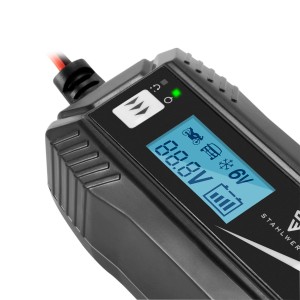 STAHLWERK Batterieladegerät IBC-50 ST mit LCD-Display für 6V/12V Batterien.