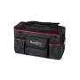 Mephisto Werkzeugtrolley Nova, robuste Arbeitstasche mit Schultergurt, schwarz/rot.