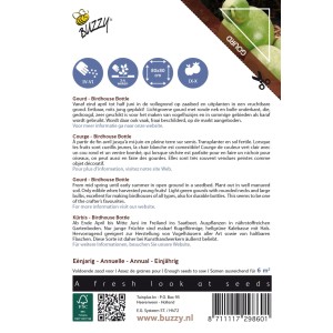 Buzzy Ornamental Kalebasse Birdhouse bottle SamenCa. 2.5 grGeeignet für den Bau von Vogelhäusern
