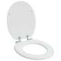 vidaXL Soft-Close Toilettensitz 2 Stk Weiß 44 x 38 cm MDF-Platte 3414529_3