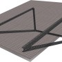 Schwaiger Ständerwerk für 1 Solarmodul, verstellbar, aus Aluminium, in Schwarz.