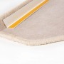 Andiamo Stufenmatte Volterra Creme, 2er Set, Detailansicht mit Klebestreifen.