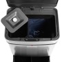 Offener Hailo Sensor-Mülleimer Öko Vario XL mit drei Fächern aus Edelstahl.