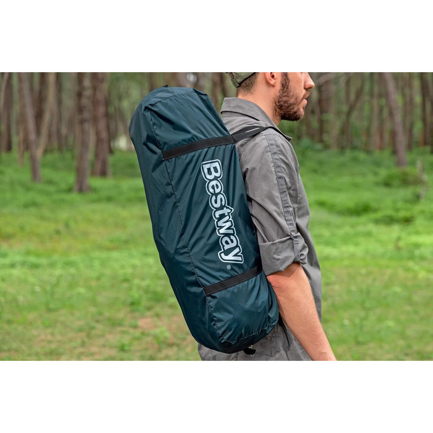 Bestway Alpine Dome Zelt für 4 Personen in Tragetasche, ideal für Camping & Outdoor.