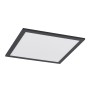 Dimmbares, schwarzes Lindby LED Panel Nelios aus Aluminium für Wohnzimmer.
