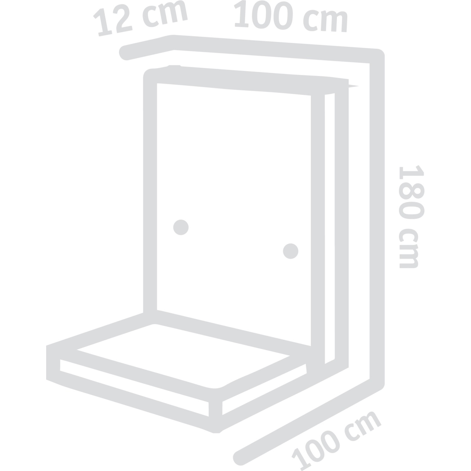 Grauer Diephaus L-Stein bewehrt, 180x100x12 cm, für Einfassungen und Mauersysteme.