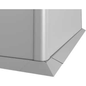 Biohort Mähkante, 1,5 m, Silber-Metallic, Zubehör für Hochbeete.