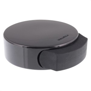 Schwarzer Wagner Bodentürstopper Black Deluxe zum Kleben, Ø 50 mm.