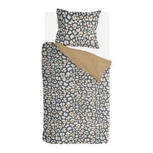 Bestlivings Bettwäsche-Set Lazy Leopard 135x200 cm mit Leopardenmuster und Kissenbezug.