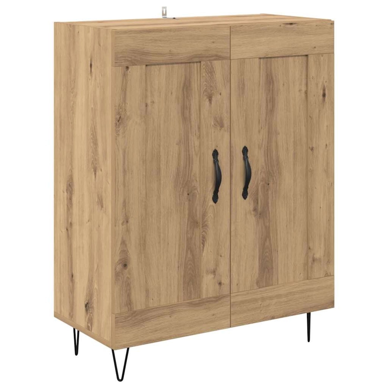 vidaXL Sideboard Artisan-Eiche 69,5 x 34 x 90 cm Verbundholz und Eisen 8815 günstig online kaufen