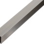 Edelstahl Vierkantrohr, 10x10x2000 mm, korrosionsbeständig.