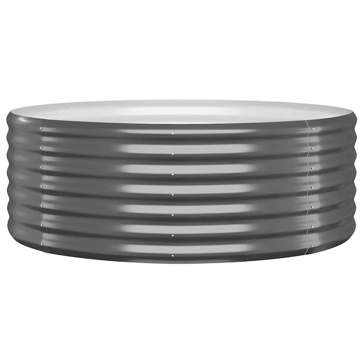 vidaXL Hochbeet Verzinkter Stahl 100x100x36 cm Anthrazit 318986