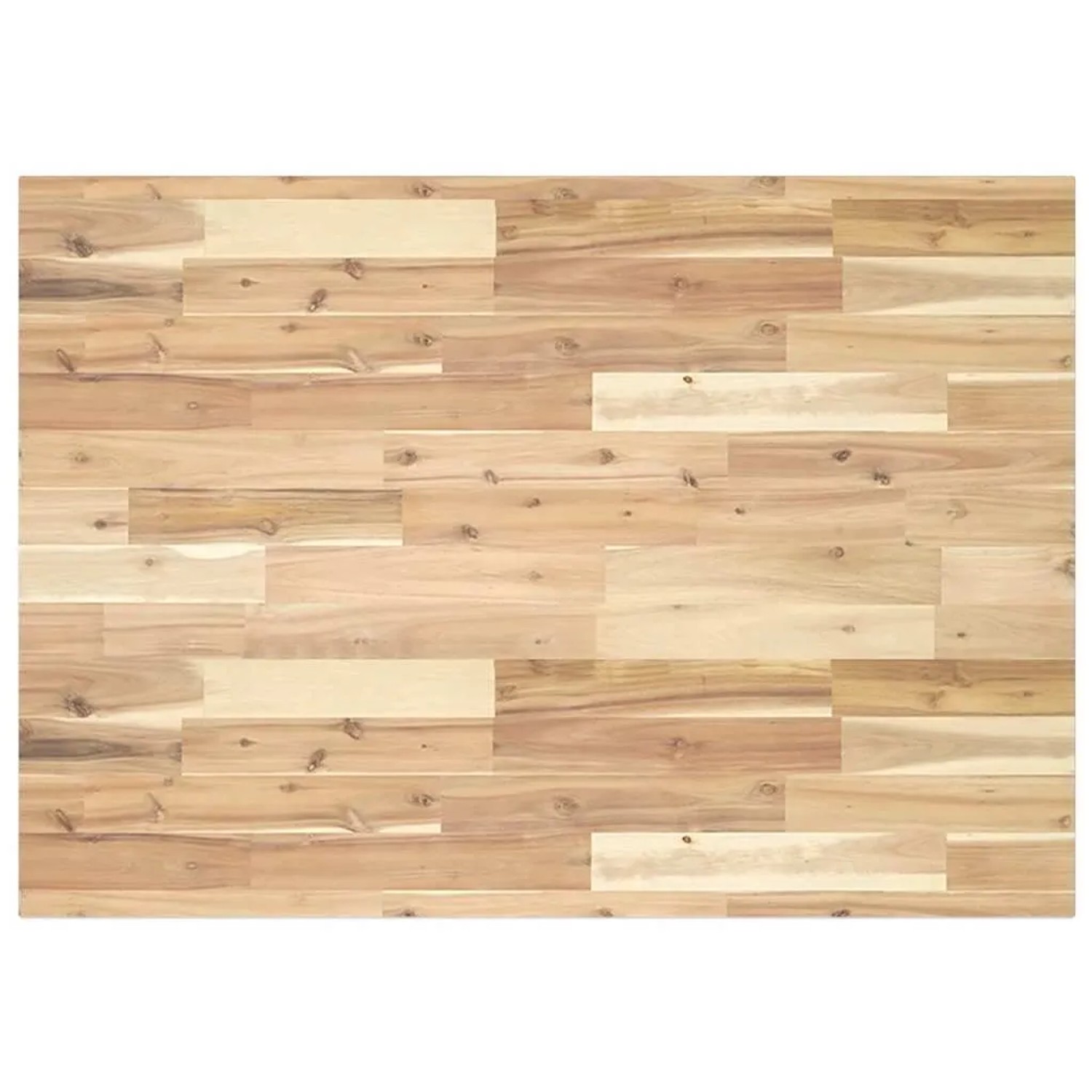vidaXL Schreibtischplatte Unbehandelt 100x70x2 cm Massivholz Akazie 3279730
