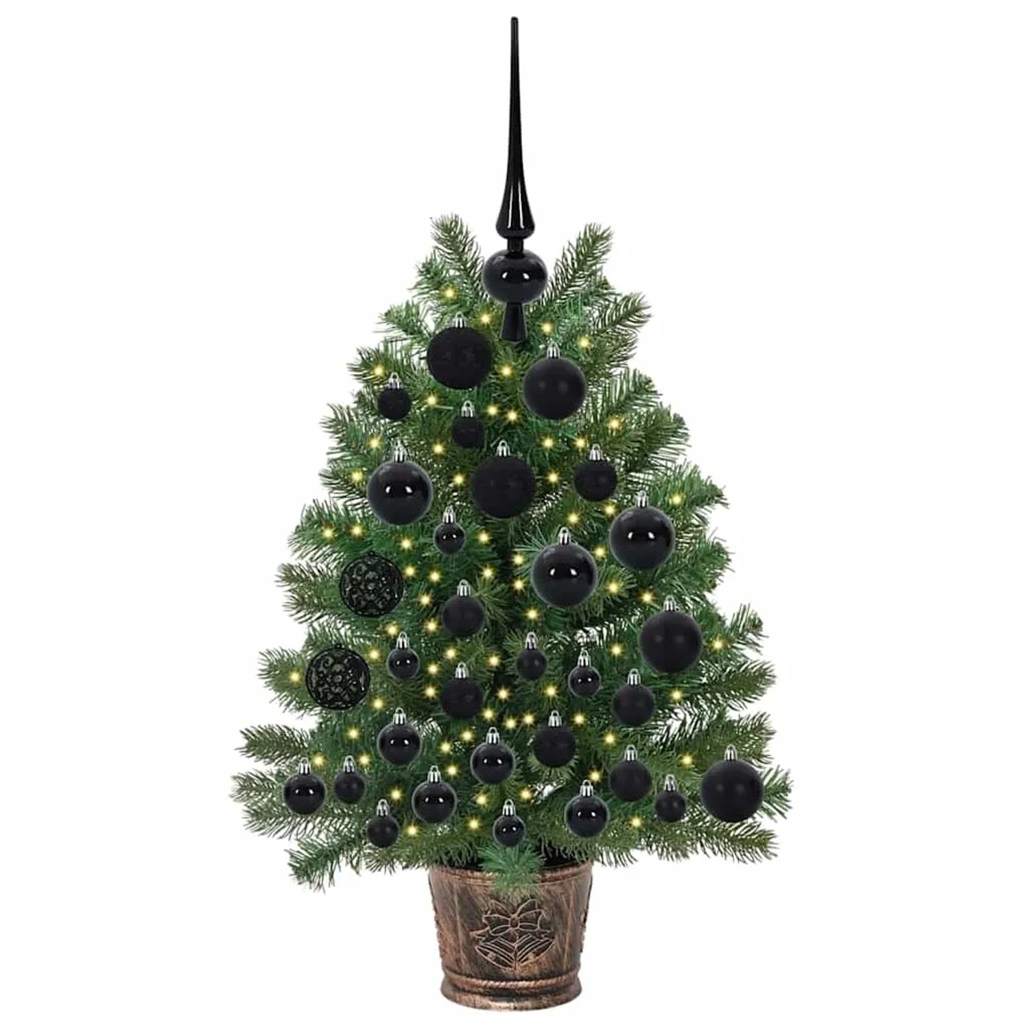 vidaXL Künstlicher Weihnachtsbaum mit 150 LEDs Grün 75 cm PE und PVC 3397303