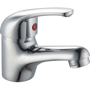 Einhebel-Waschtischarmatur Secchia Chrom für Waschbecken im Bad oder Gäste-WC.