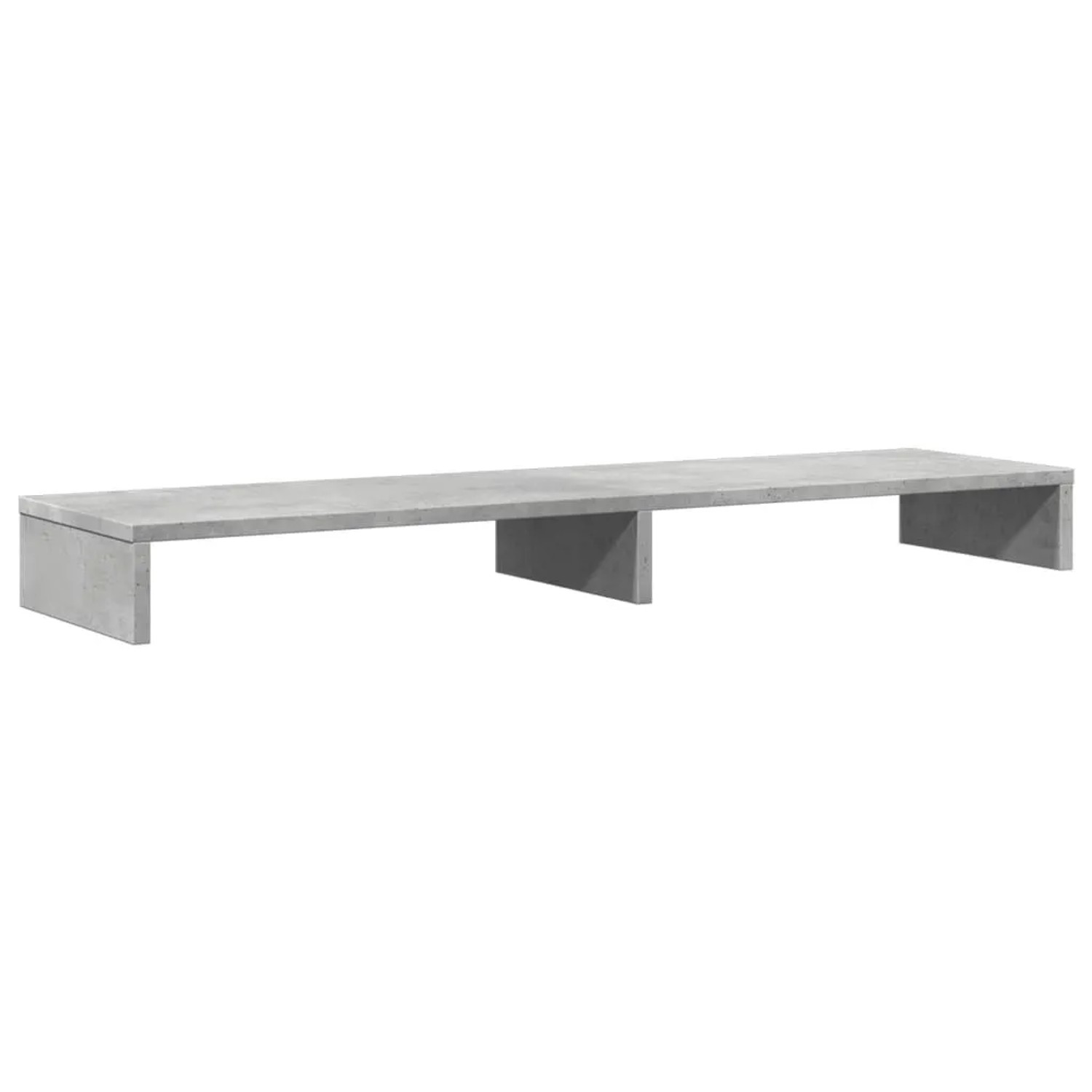 vidaXL Monitorständer Betongrau 100x27x10 cm Holzwerkstoff 854655