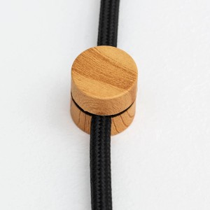 Orion Lightstyle Kabelhalter aus Holz und Kunststoff, 5er-Set zur Kabelführung.