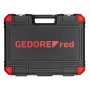 Gedore Steckschlüssel-Satz R46003097, 97-teilig, im schwarzen Koffer mit rotem Logo.