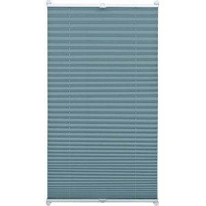 Gardinia EasyFix Plissee, 60x130 cm, Schiefergrau, mit Bedienschienen für Fenster.