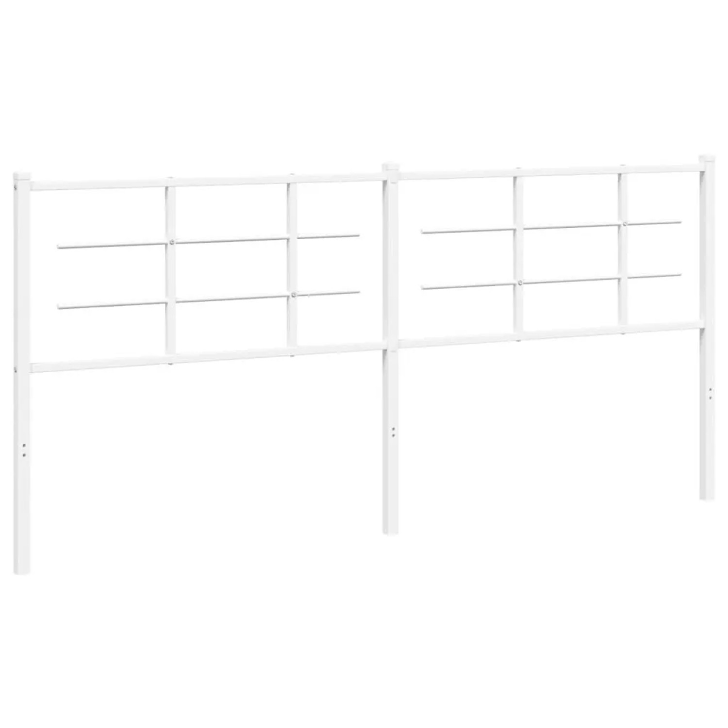 vidaXL Ersatz-Kopfteil Metall Weiß 200 cm 355648