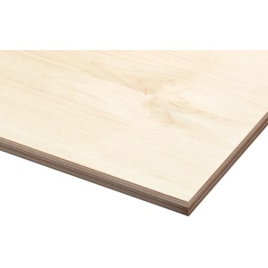 Multiplexplatte Birke, 250x125x1,8 cm, braun, für Regalböden und Möbelbau.