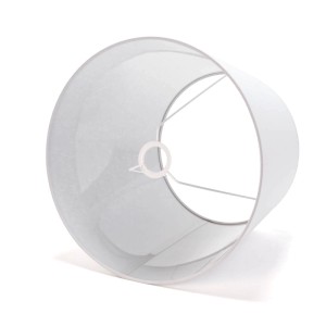 Konischer Lampenschirm Grau, Stoff für Stehlampe, Ø 38cm, E27