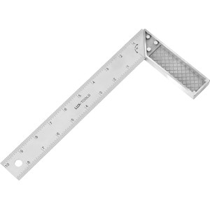 LUX Anschlagwinkel Classic, 250 mm, zum Anreißen von 90° Winkeln. Messwerkzeug mit metrischer Einteilung.
