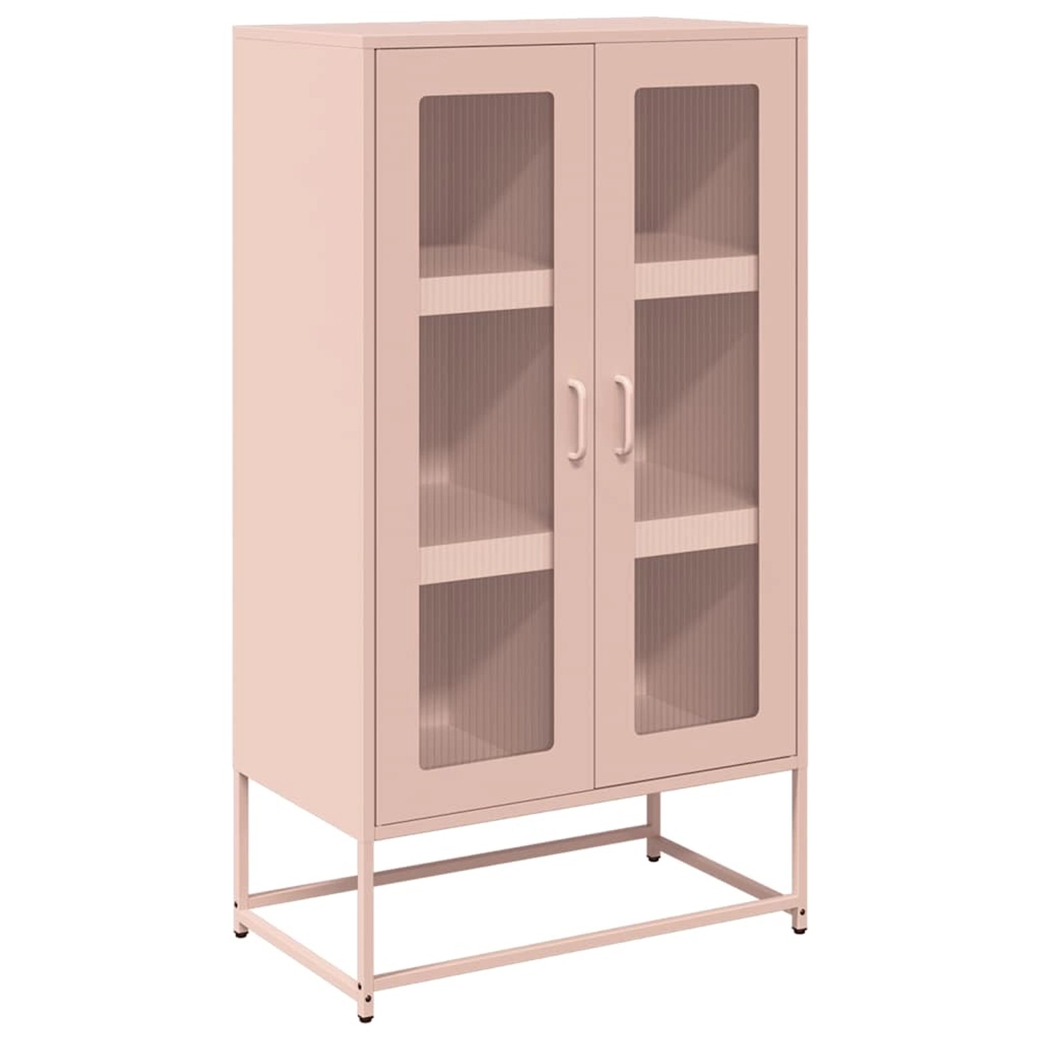 vidaXL Highboard Rosa 68x39x123 cm Stahl 853357 günstig online kaufen