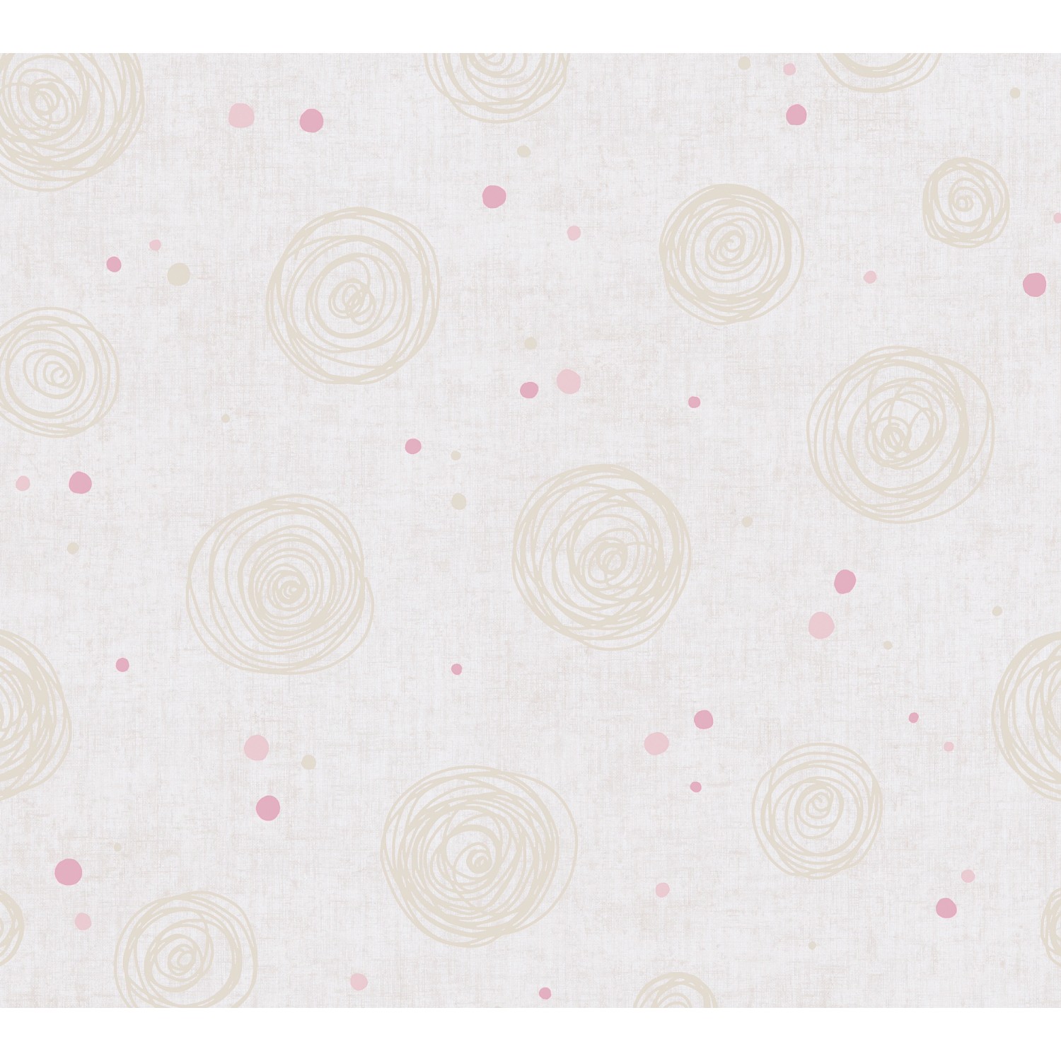 A.S. Creation Vliestapete Kreise 10,05 m x 0,53 m Beige-Rosa FSC® günstig online kaufen