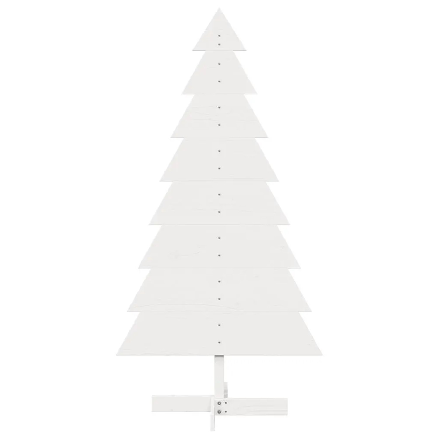 vidaXL Weihnachtsbaum zum Schmücken Weiß 150 cm Massivholz Kiefer 858193
