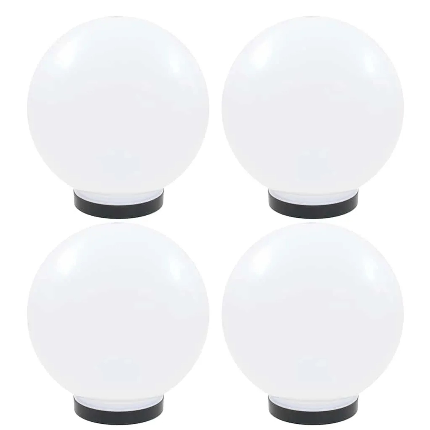 vidaXL LED-Gartenleuchten 4 Stk Kugelförmig 25 cm PMMA 277142